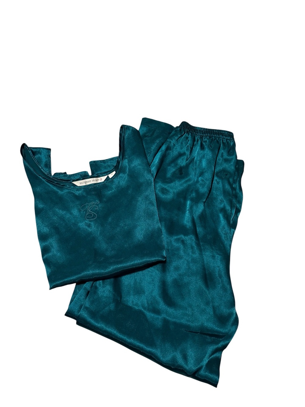 Vintage Victorias Secret Women’s Satin Pants & Top Set Size Medium